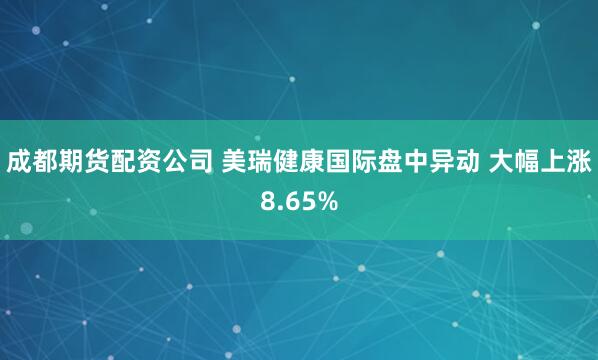 成都期货配资公司 美瑞健康国际盘中异动 大幅上涨8.65%